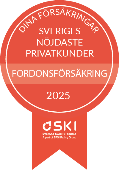 Dina Försäkringar, Sveriges nöjdaste fordonsförsäkringskunder, 2025, SKI